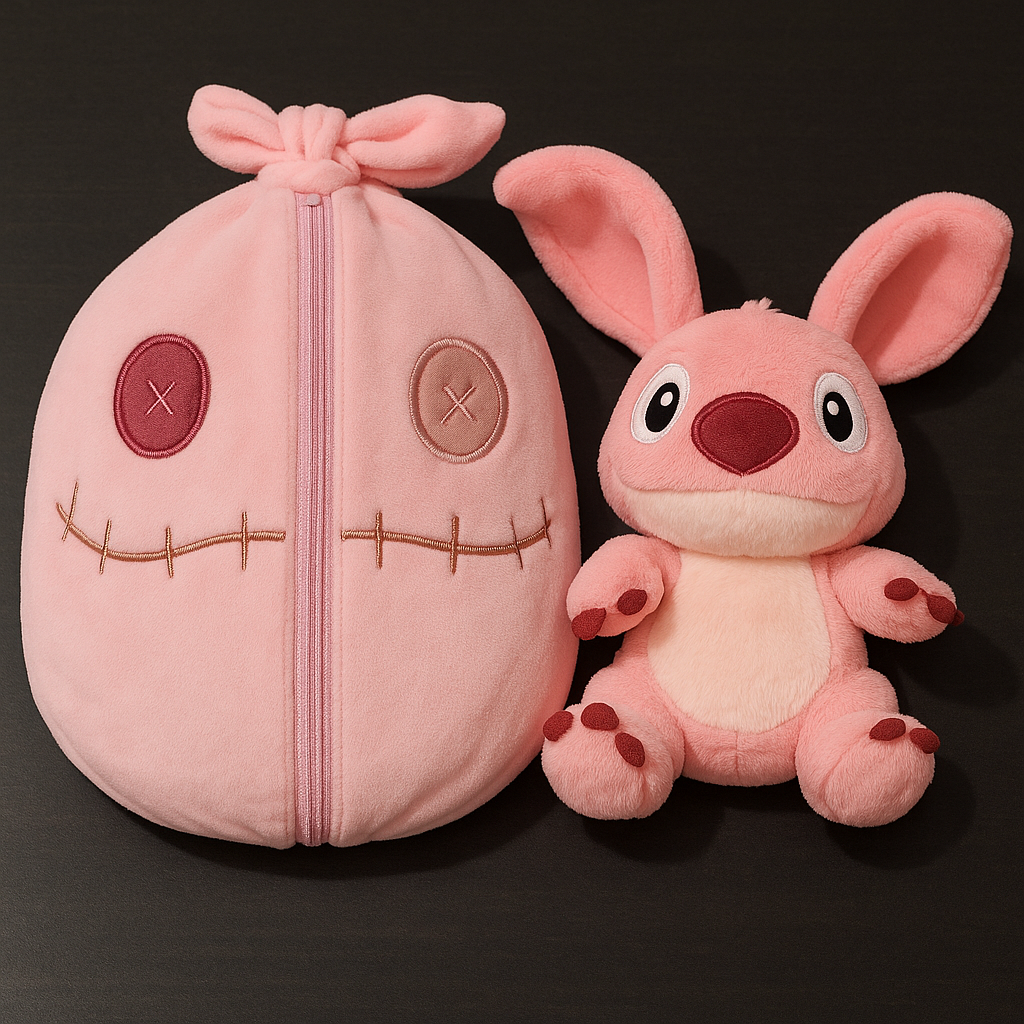 Kawaii Zipper Ear Plush Toy 22cm