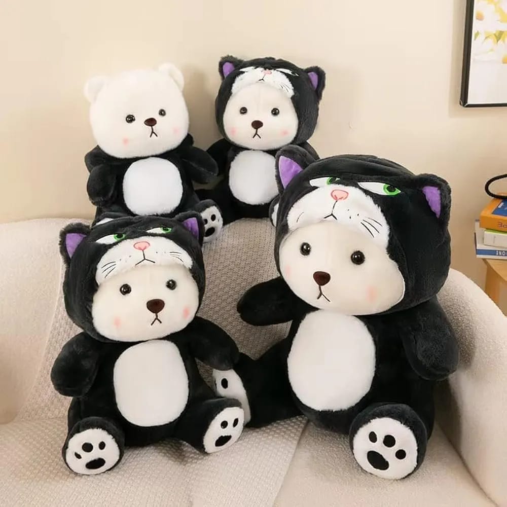 Cat face huddy teddy