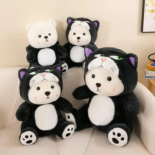 Cat face huddy teddy