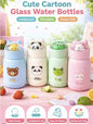 Cartoon head glass bottle 400ml