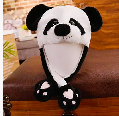 Led woolen swinging cap