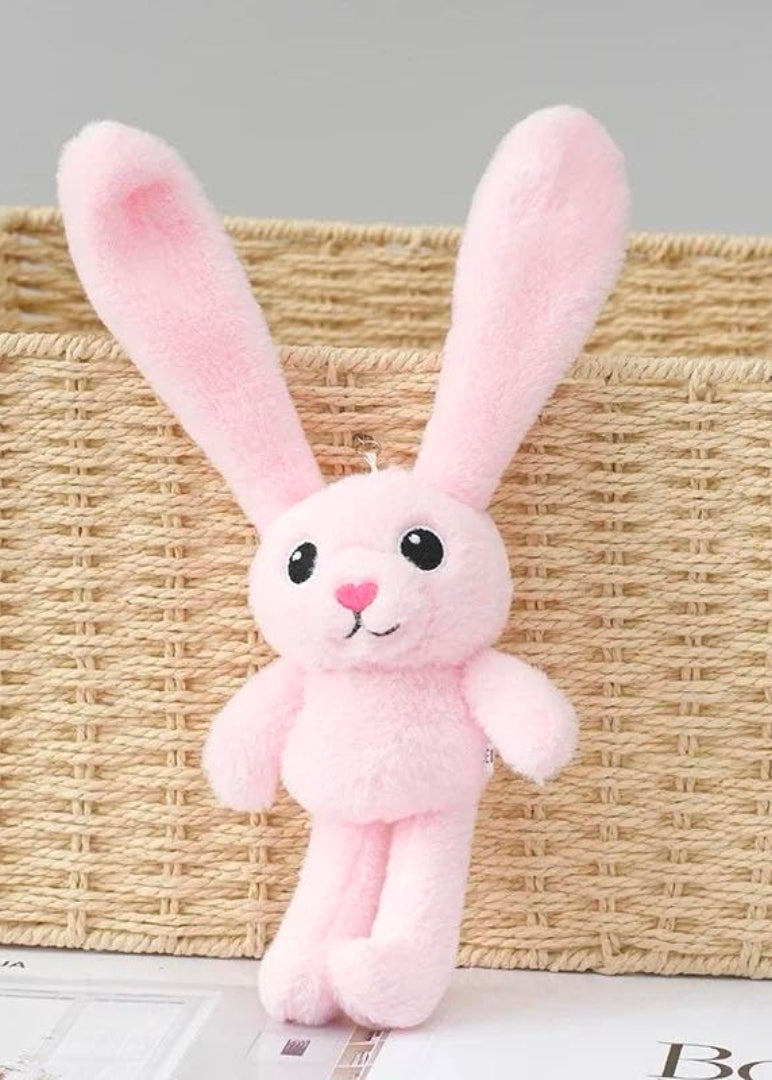 Ear pull rabbit keyring