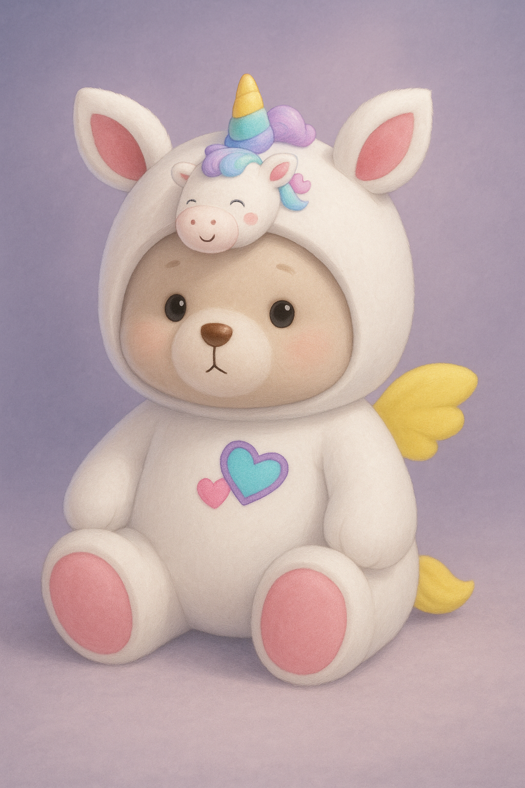 Unicorn Hoodie Teddy 48 cm
