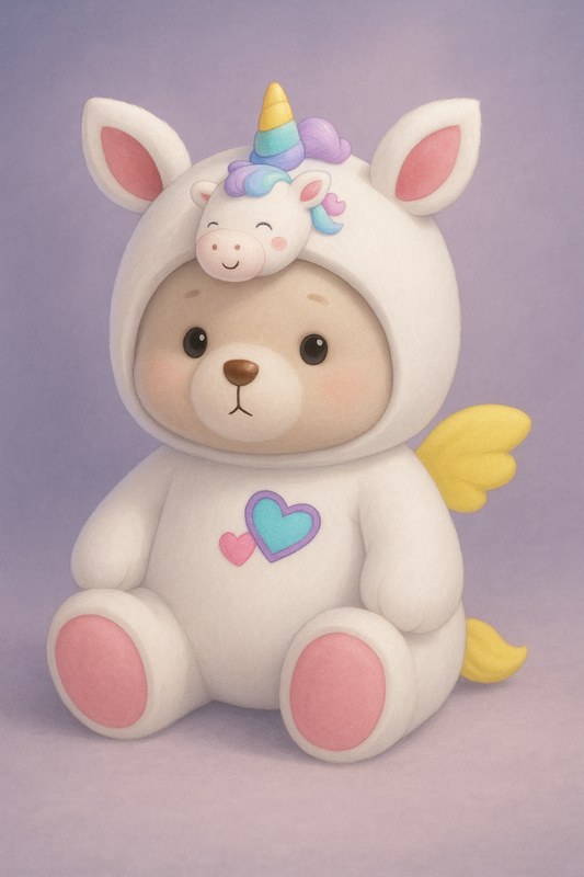 Unicorn Hoodie Teddy 48 cm